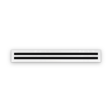Cryptic Slot 2 slot linear slot diffuser, 38 inch, white