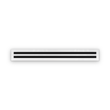 Cryptic Slot 2 slot linear slot diffuser, 40 inch, white