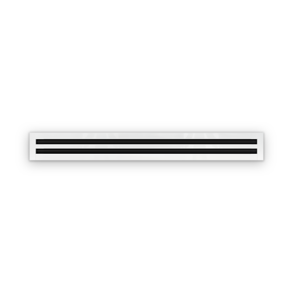 Cryptic Slot 2 slot linear slot diffuser, 44 inch, white