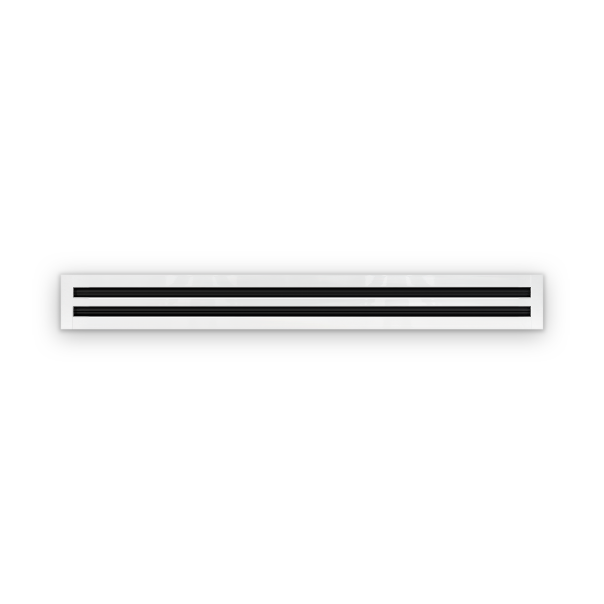 Cryptic Slot 2 slot linear slot diffuser, 46 inch, white