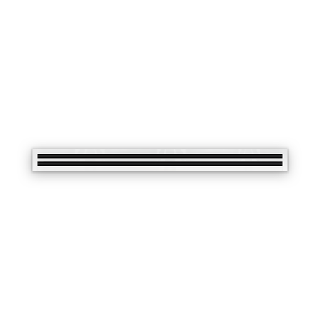 Cryptic Slot 2 slot linear slot diffuser, 60 inch, white