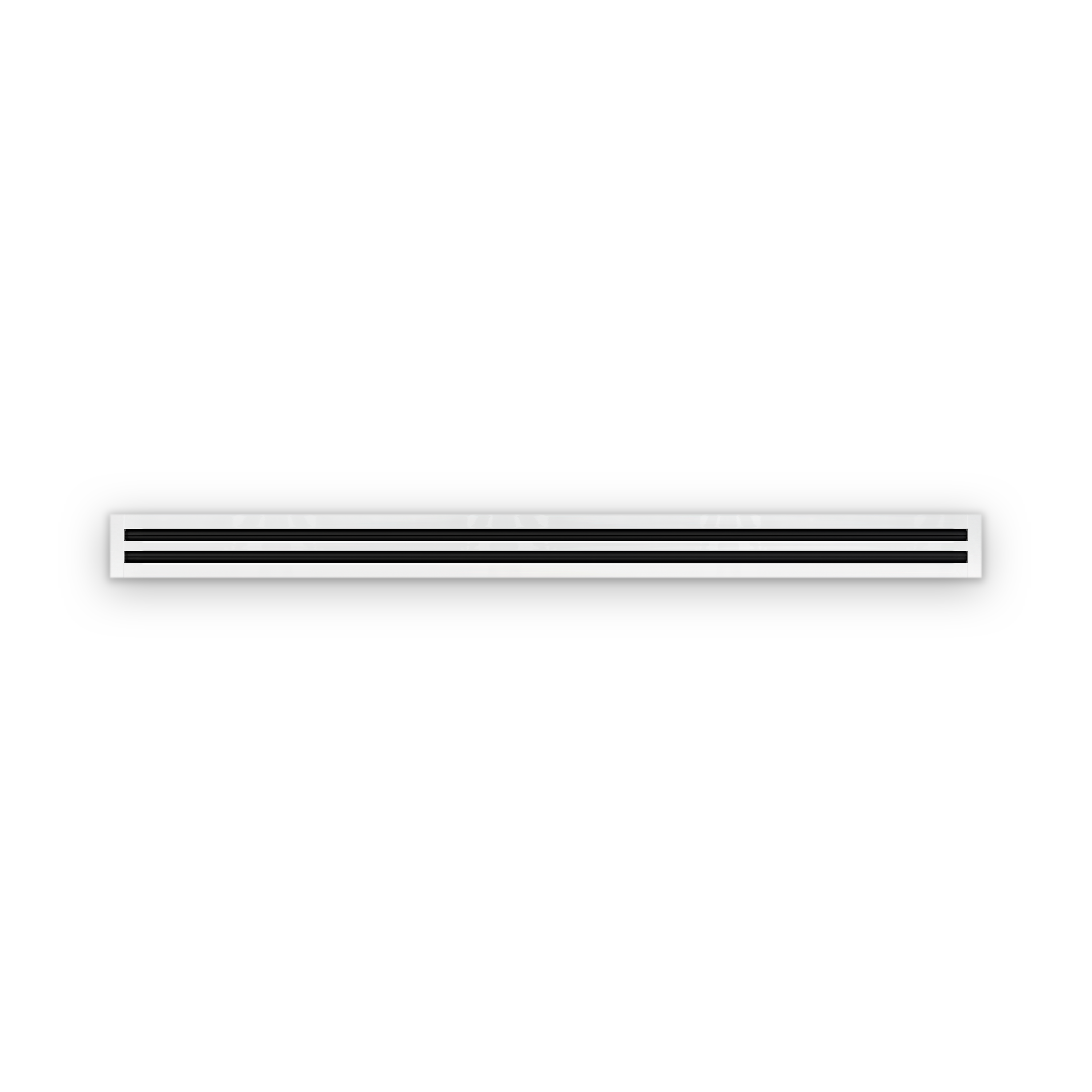 Cryptic Slot 2 slot linear slot diffuser, 72 inch, white