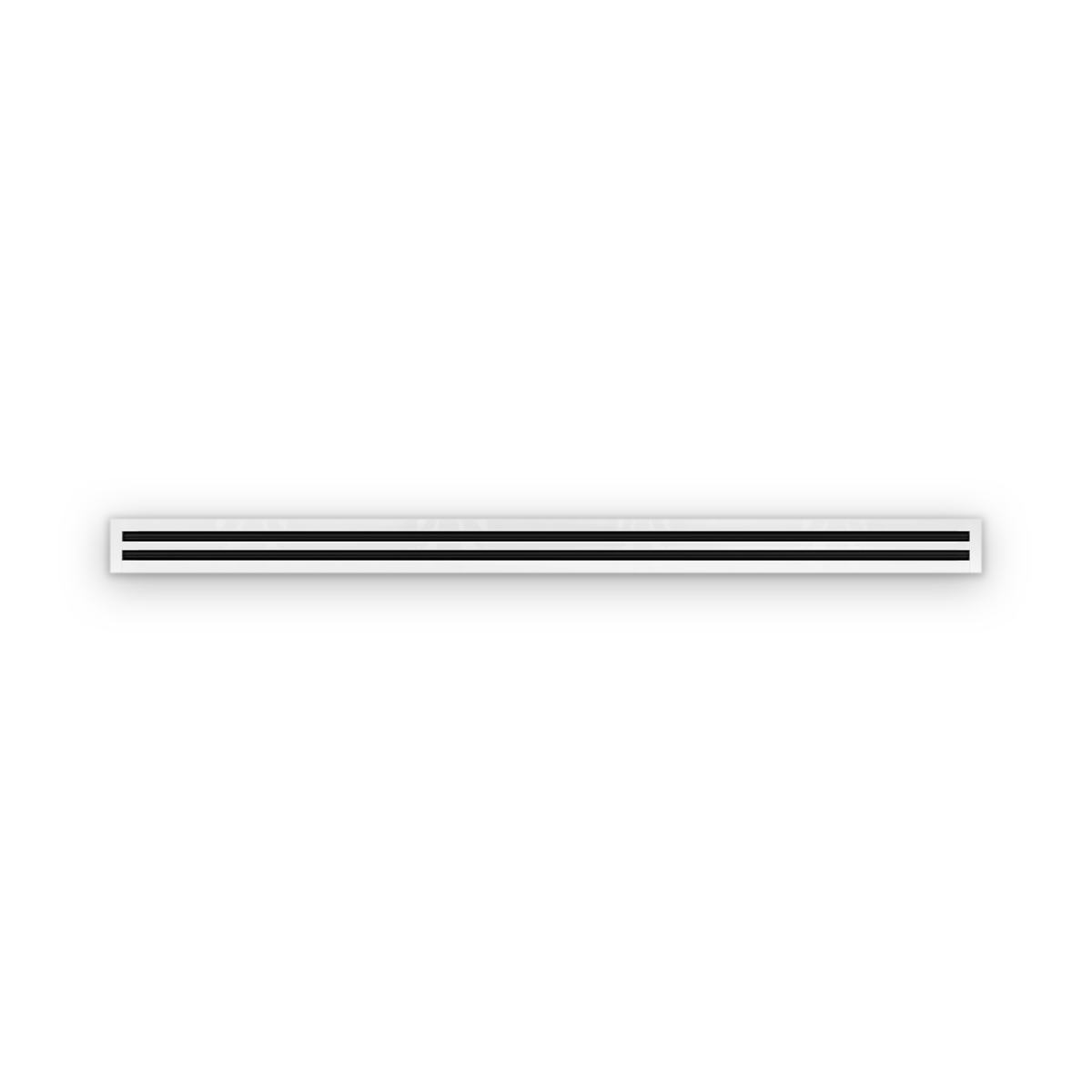 Cryptic Slot 2 slot linear slot diffuser, 84 inch, white
