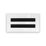 Cryptic Slot 2 slot linear slot diffuser, 8 inch, white