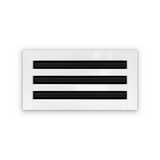 Cryptic Slot 3 slot linear slot diffuser, 12 inch, white