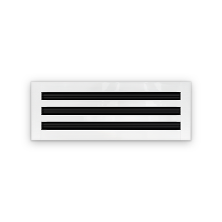 Cryptic Slot 3 slot linear slot diffuser, 18 inch, white
