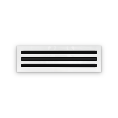 Cryptic Slot 3 slot linear slot diffuser, 22 inch, white