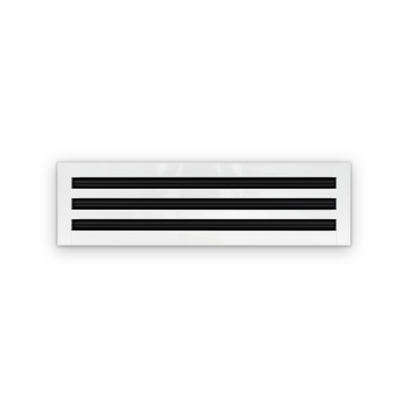 Cryptic Slot 3 slot linear slot diffuser, 24 inch, white