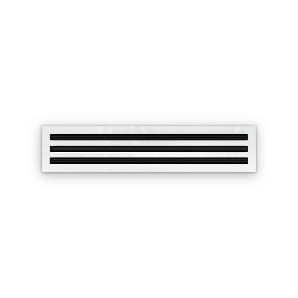 Cryptic Slot 3 slot linear slot diffuser, 32 inch, white
