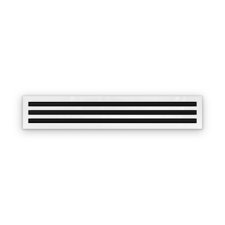 Cryptic Slot 3 slot linear slot diffuser, 38 inch, white