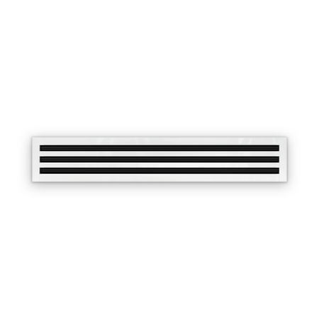 Cryptic Slot 3 slot linear slot diffuser, 40 inch, white