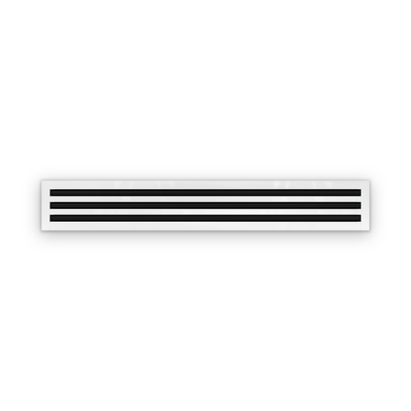 Cryptic Slot 3 slot linear slot diffuser, 46 inch, white