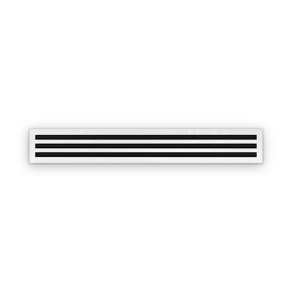 Cryptic Slot 3 slot linear slot diffuser, 48 inch, white