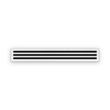 Cryptic Slot 3 slot linear slot diffuser, 48 inch, white