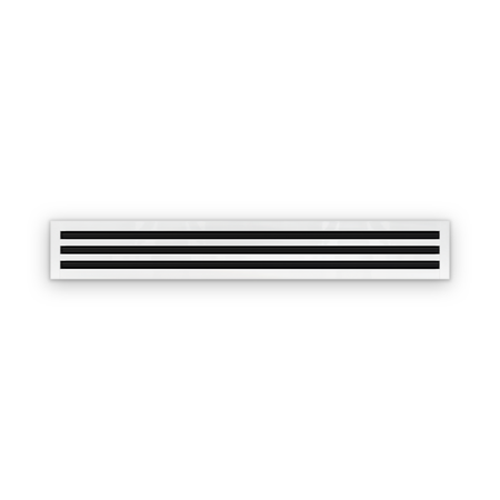 Cryptic Slot 3 slot linear slot diffuser, 48 inch, white