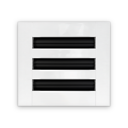 Cryptic Slot 3 slot linear slot diffuser, 6 inch, white