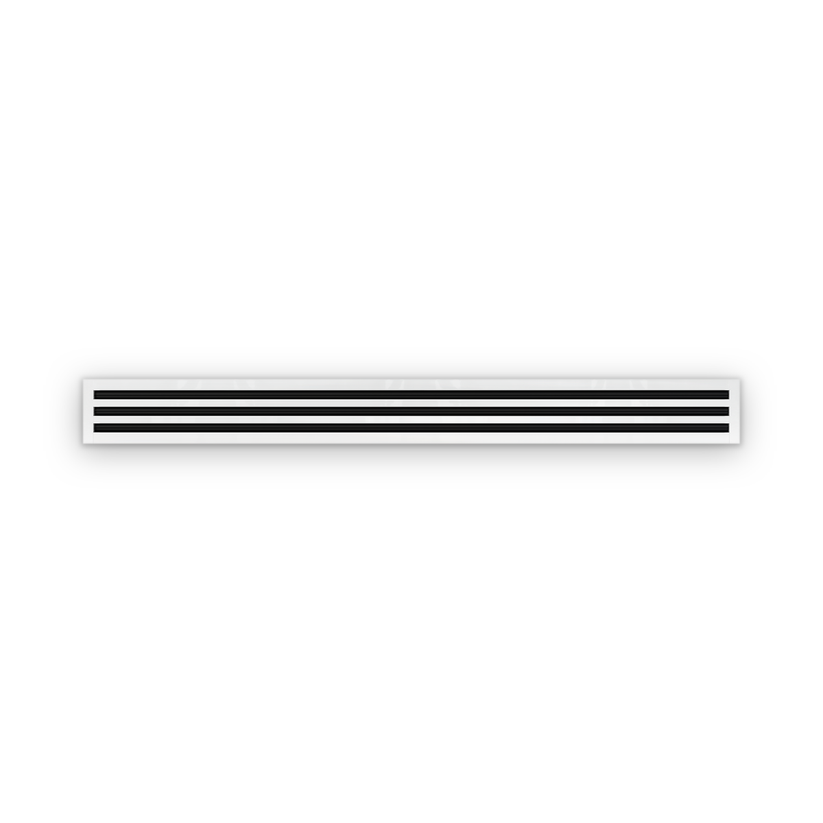 Cryptic Slot 3 slot linear slot diffuser, 72 inch, white