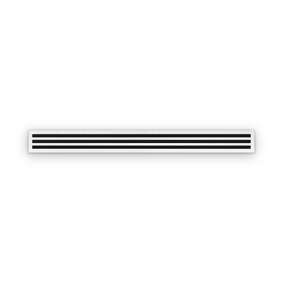 Cryptic Slot 3 slot linear slot diffuser, 72 inch, white
