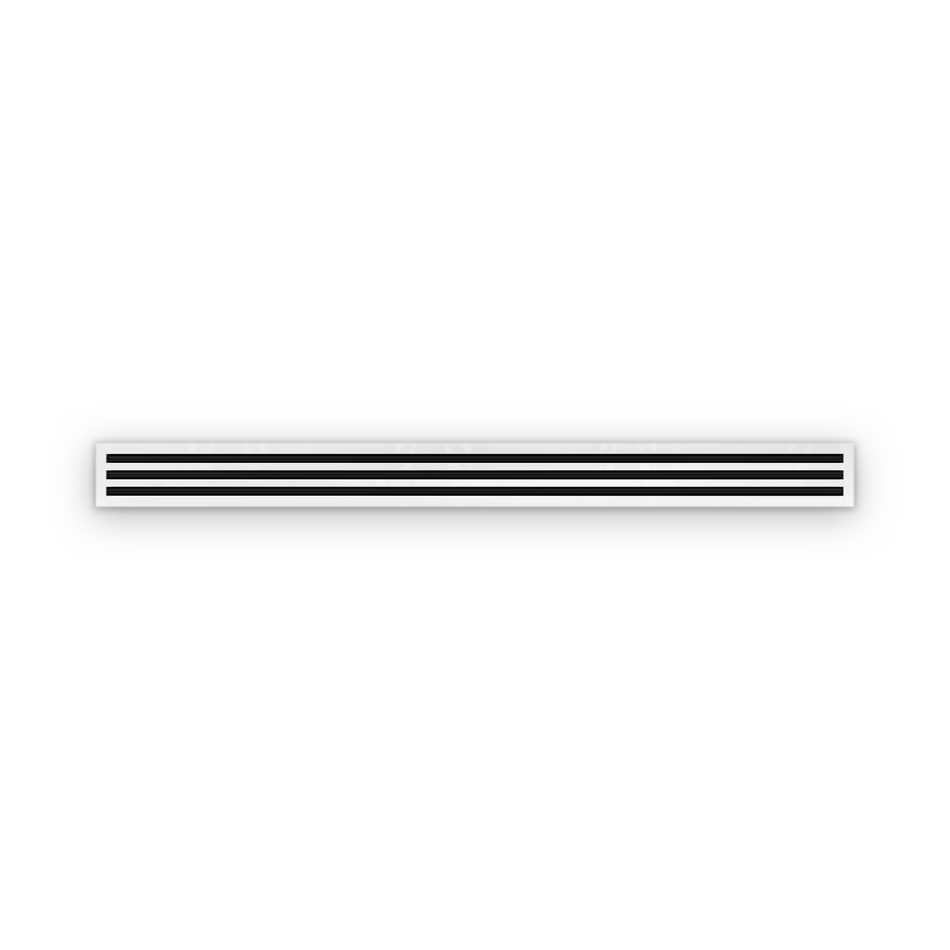 Cryptic Slot 3 slot linear slot diffuser, 84 inch, white