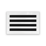 Cryptic Slot 4 slot linear slot diffuser, 12 inch, white