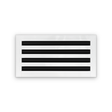 Cryptic Slot 4 slot linear slot diffuser, 16 inch, white