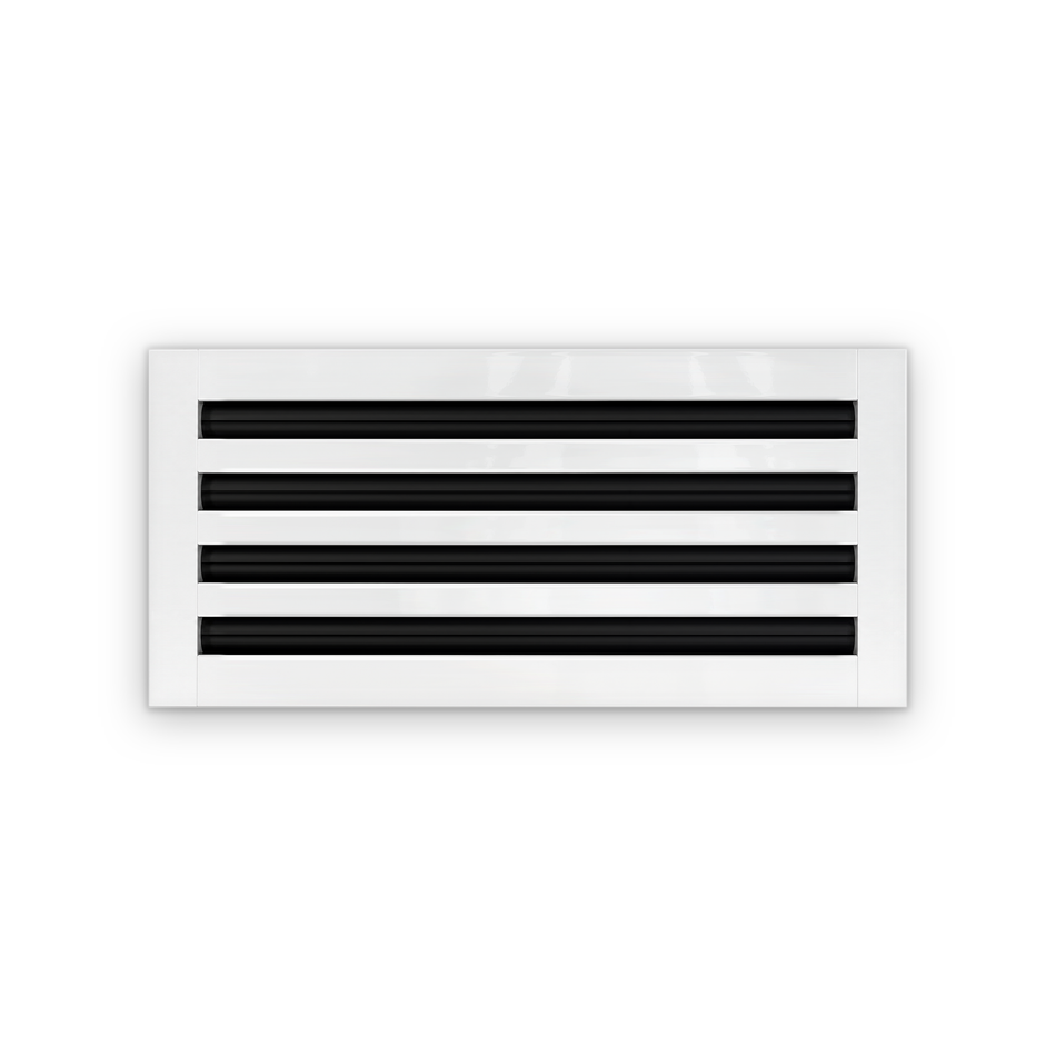 Cryptic Slot 4 slot linear slot diffuser, 18 inch, white