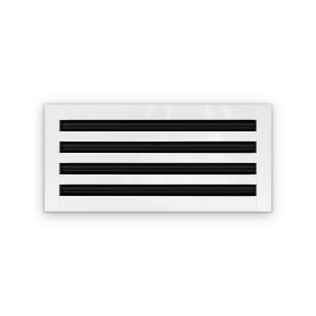 Cryptic Slot 4 slot linear slot diffuser, 18 inch, white