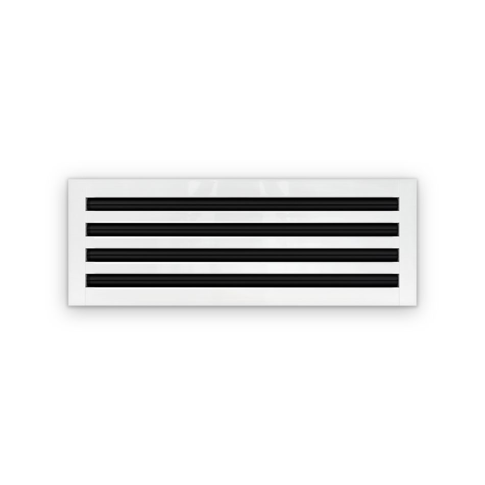 Cryptic Slot 4 slot linear slot diffuser, 24 inch, white