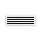 Cryptic Slot 4 slot linear slot diffuser, 28 inch, white