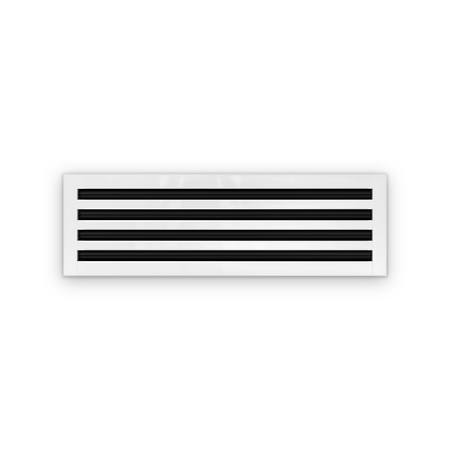 Cryptic Slot 4 slot linear slot diffuser, 28 inch, white