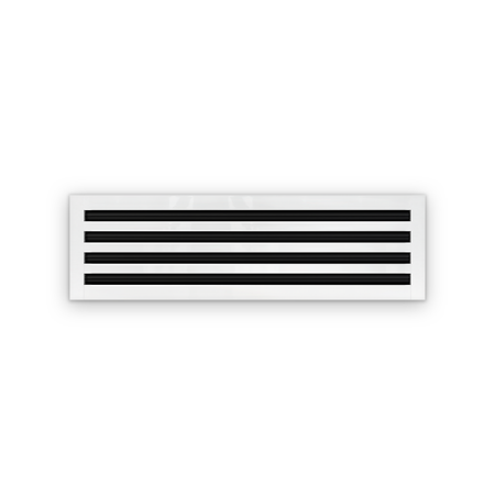 Cryptic Slot 4 slot linear slot diffuser, 30 inch, white