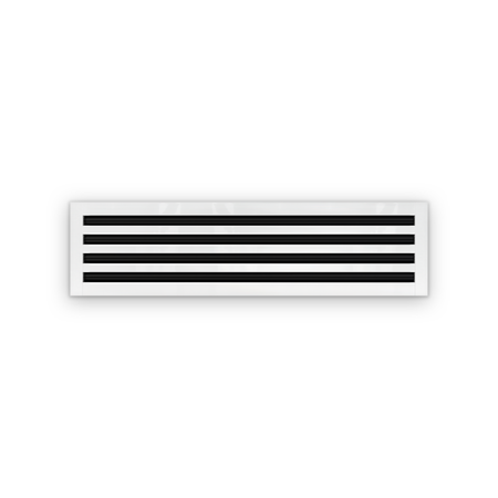 Cryptic Slot 4 slot linear slot diffuser, 34 inch, white