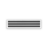 Cryptic Slot 4 slot linear slot diffuser, 36 inch, white