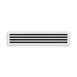 Cryptic Slot 4 slot linear slot diffuser, 44 inch, white
