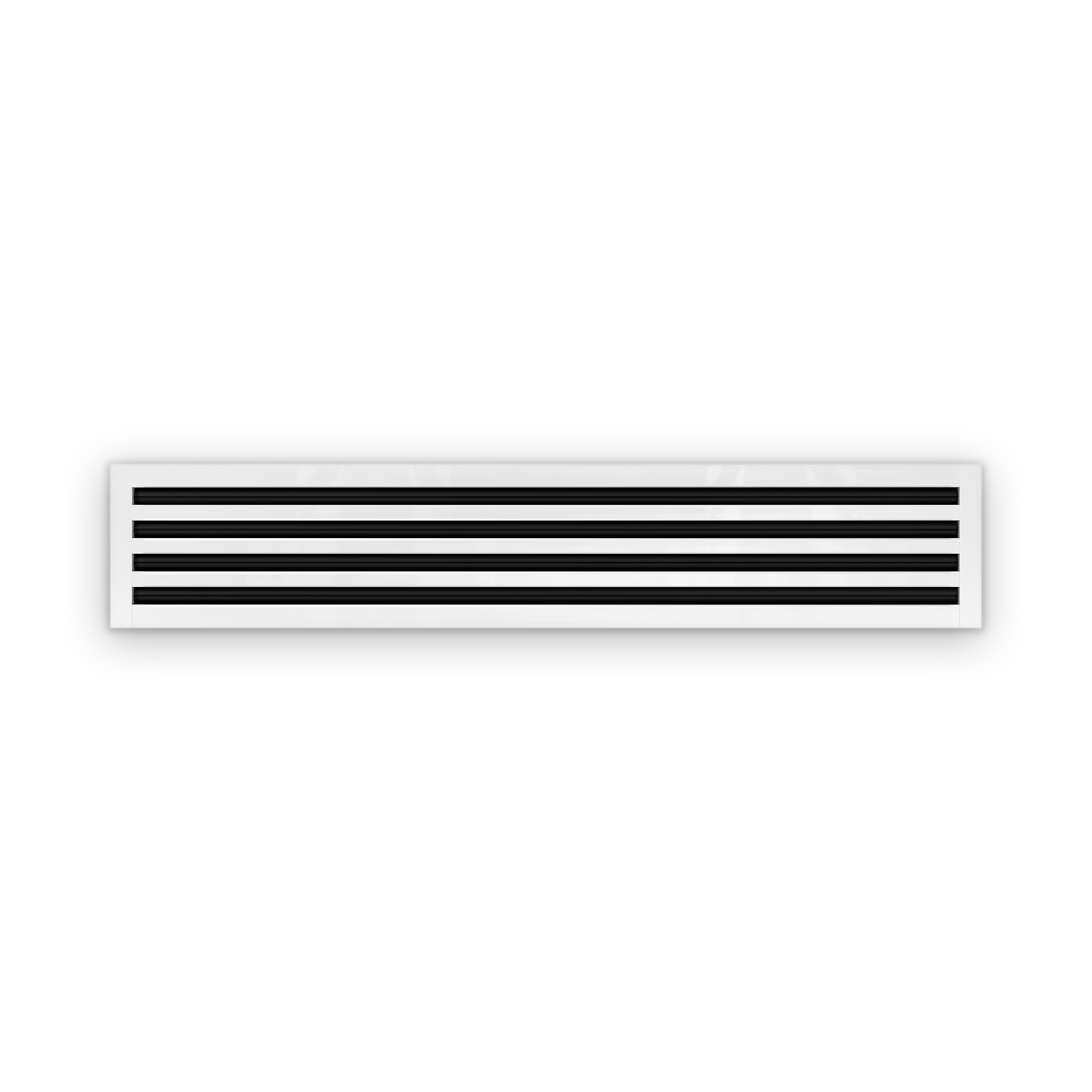 Cryptic Slot 4 slot linear slot diffuser, 48 inch, white