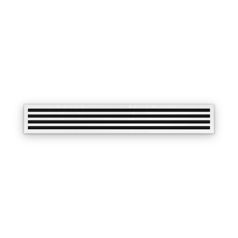 Cryptic Slot 4 slot linear slot diffuser, 60 inch, white