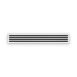 Cryptic Slot 4 slot linear slot diffuser, 60 inch, white