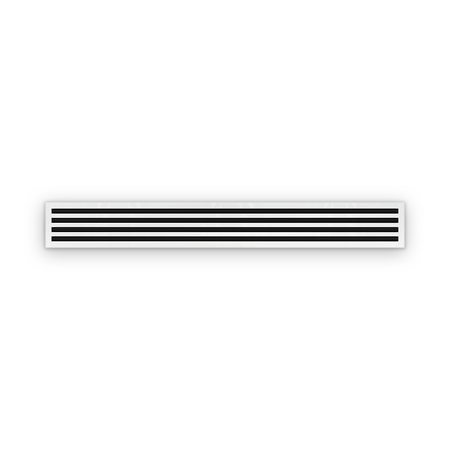 Cryptic Slot 4 slot linear slot diffuser, 72 inch, white