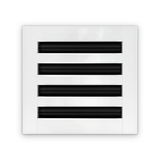 Cryptic Slot 4 slot linear slot diffuser, 8 inch, white