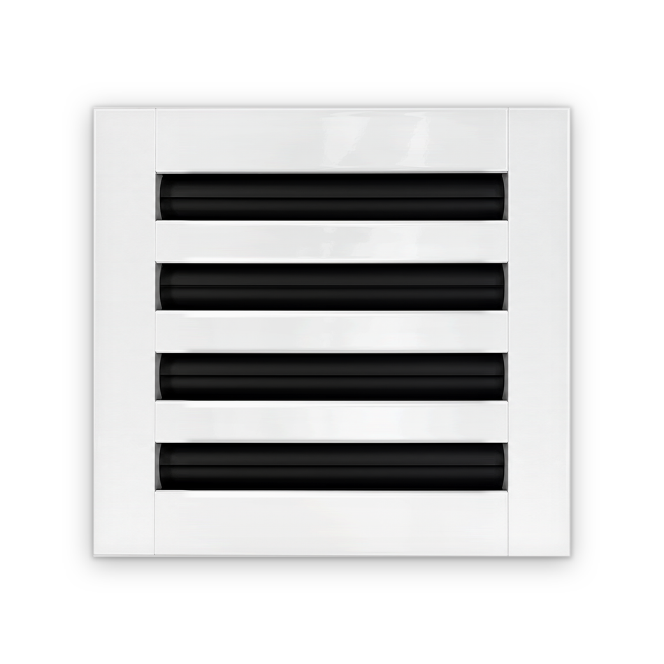 Cryptic Slot 4 slot linear slot diffuser, 8 inch, white