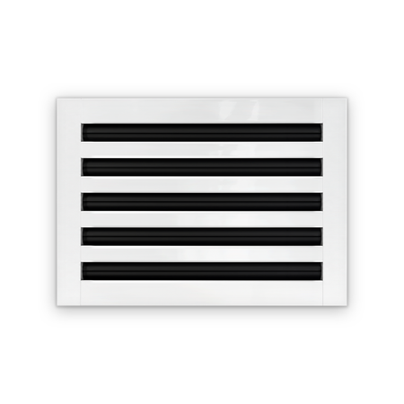 Cryptic Slot 5 slot linear slot diffuser, 14 inch, white