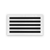 Cryptic Slot 5 slot linear slot diffuser, 18 inch, white