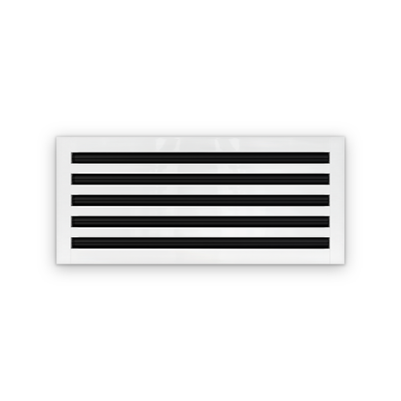Cryptic Slot 5 slot linear slot diffuser, 24 inch, white