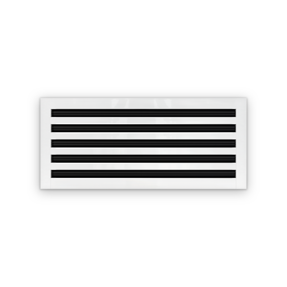 Cryptic Slot 5 slot linear slot diffuser, 24 inch, white