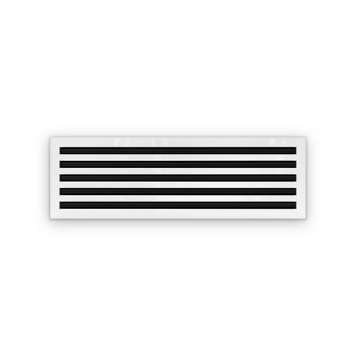 Cryptic Slot 5 slot linear slot diffuser, 34 inch, white