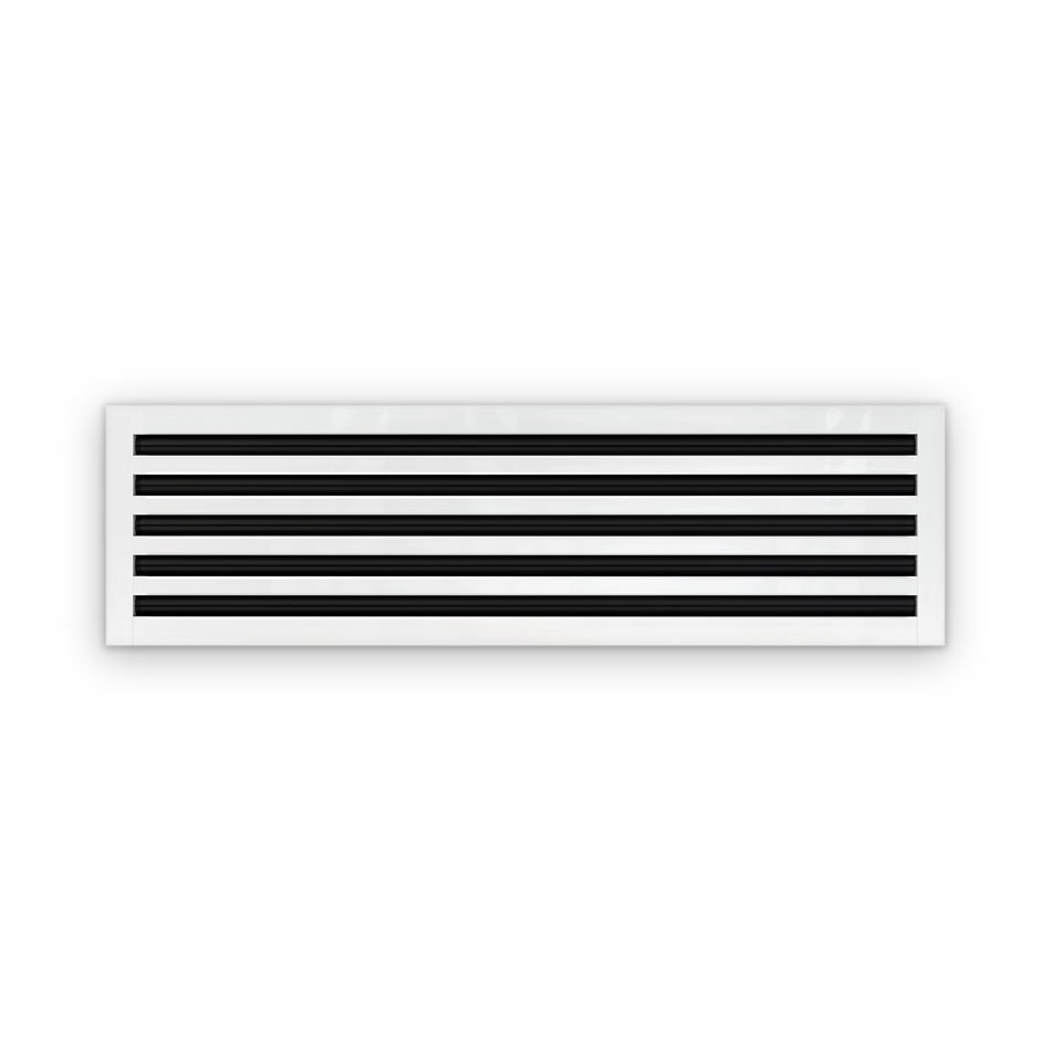 Cryptic Slot 5 slot linear slot diffuser, 38 inch, white