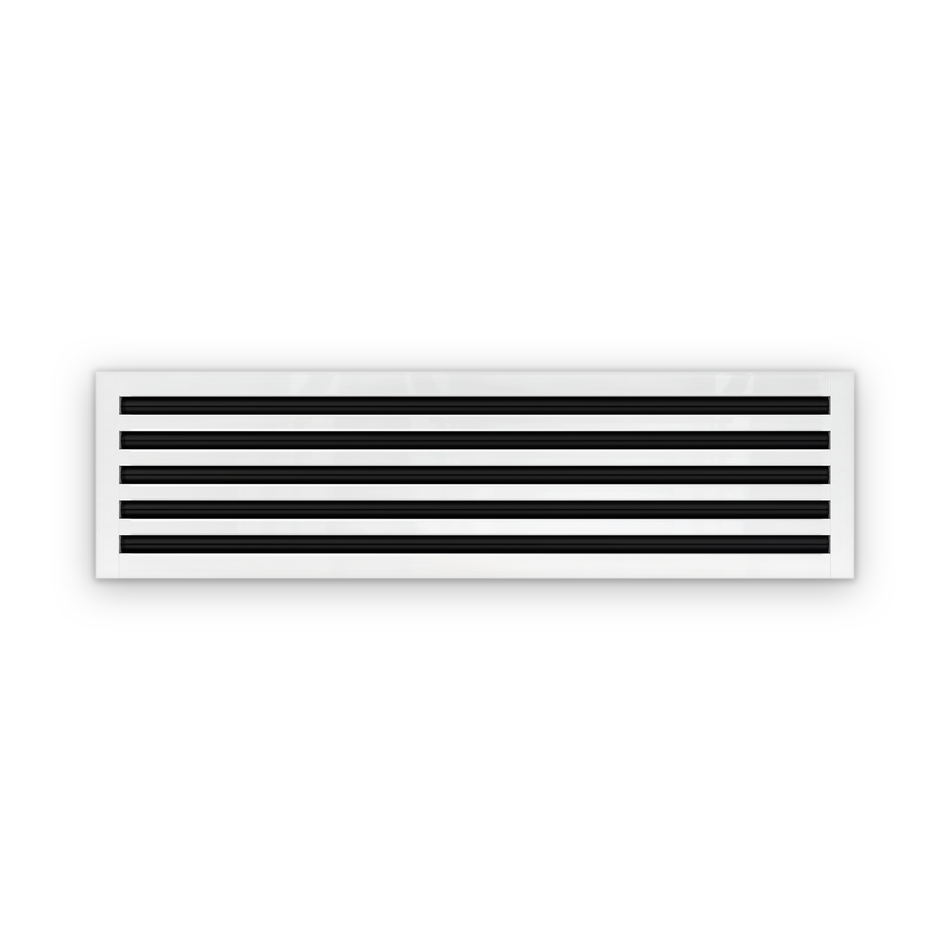 Cryptic Slot 5 slot linear slot diffuser, 40 inch, white