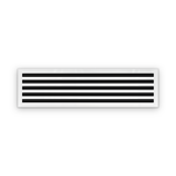 Cryptic Slot 5 slot linear slot diffuser, 40 inch, white