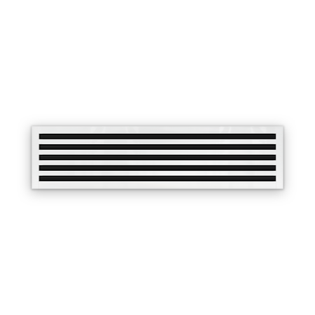 Cryptic Slot 5 slot linear slot diffuser, 44 inch, white