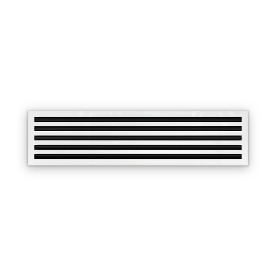 Cryptic Slot 5 slot linear slot diffuser, 44 inch, white
